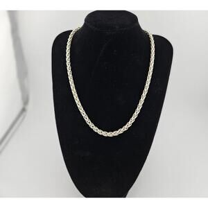 18in Wheat Spiga 4.7mm Necklace Chain Vintage-45.5 grams